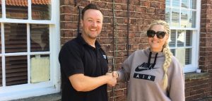 Rob with one of our customers